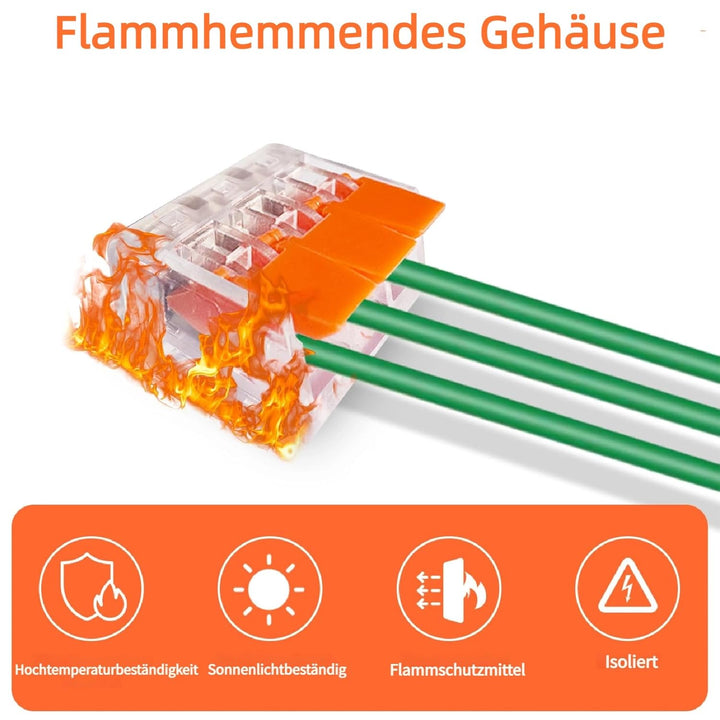 Kabelverbinder Kabelklemmen Elektro, 60 Stück Kabelverbinder 2-3-5 Leiter, Verbindungsklemmen Klemme