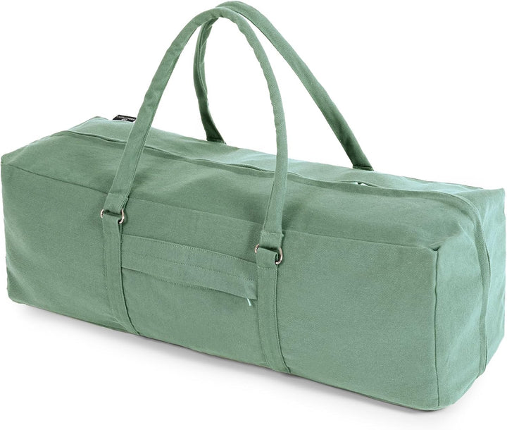 Yoga Studio Tasche für Yoga-Set, YKK, mit durchgehendem Reissverschluss, Baumwolle, für Yoga und Pil