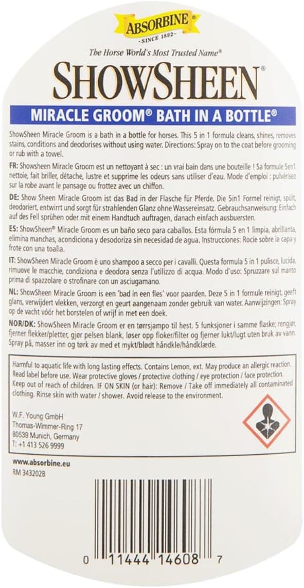 Absorbine ShowSheen Miracle Groom 950 ml 950ml weiss, 950ml weiss