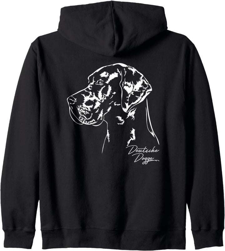 Deutsche Doggen Dogge Hund Hundeportrait Hunde Kapuzenjacke