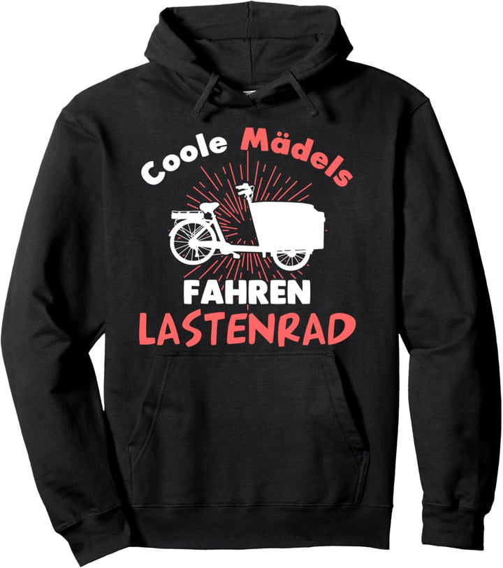 Fahrradfahrer Fahrrad Lastenradfahrer Lastenrad Pullover Hoodie