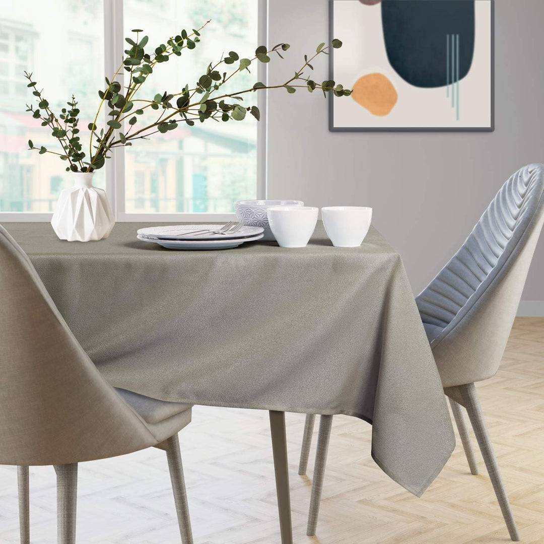 AmeliaHome Tischdecke 110x180 cm Tischtuch Tafeldecke Fleckschutz Lotuseffekt Abwaschbar Wasserabwei