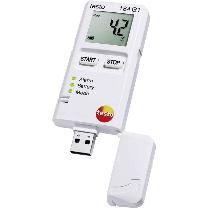 Testo SE & Co.KGaA 184 Datenlogger Erschütterung, Feuchte und Temperatur G1, 0572 1846