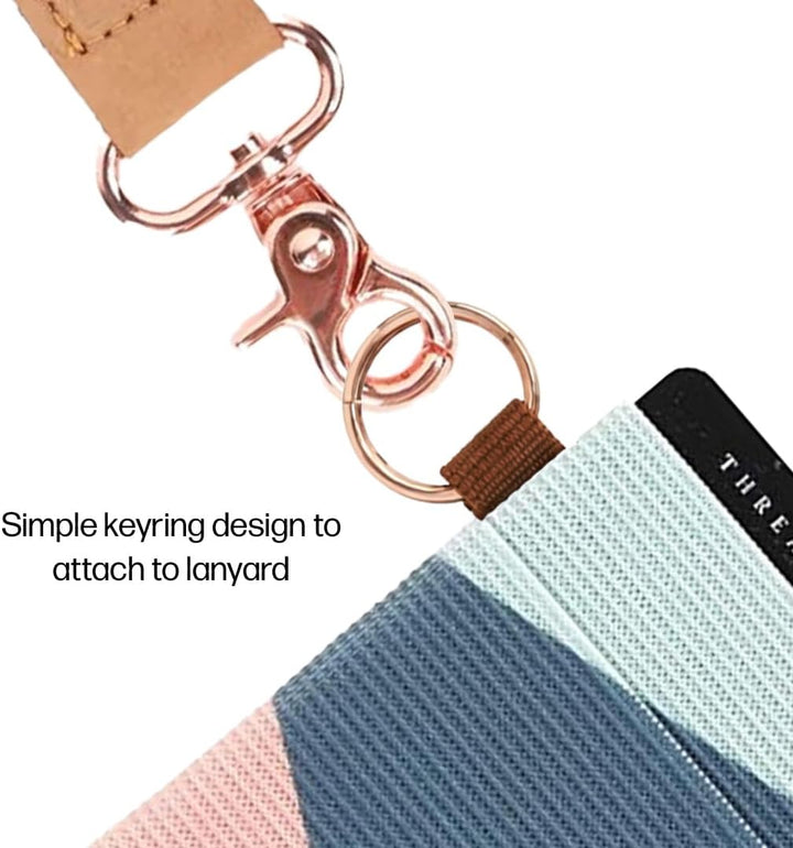 Thread Wallets Schlanke, minimalistische Brieftasche, Kreditkartenetui mit Vordertasche (Einheitsgrö