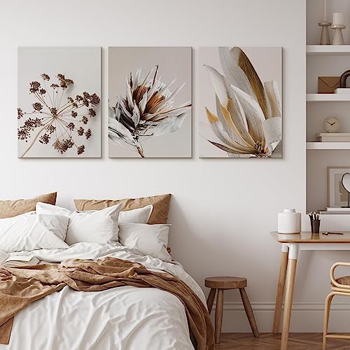 Muralo - Wandbilder Set - Leinwand Bilder Set Aufhängefertig - das Leinwandbilder Set - Bilder für W