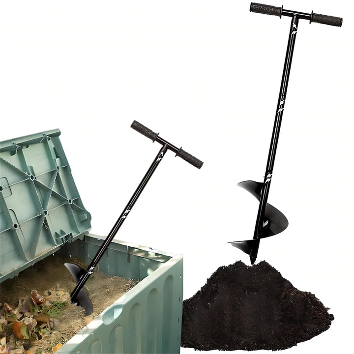Kompost-Rührwerkzeug, Kompost-Drehstange, 84,8 cm, manueller Kompostbelüfter-Werkzeug, Pfannenwender