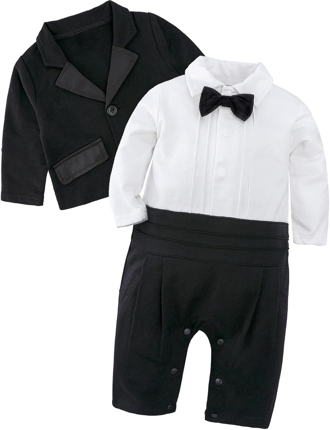mintgreen Baby Junge Gentleman Strampler, 2pcs Anzug Set Hochzeit Outfit mit Mantel, 6-24 Monate 6-9