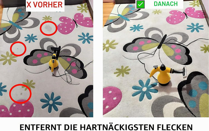 Dampfreiniger Leistungsstarker und vielseitiger tragbarer zum Entfernen von Flecken in Autopolstern,