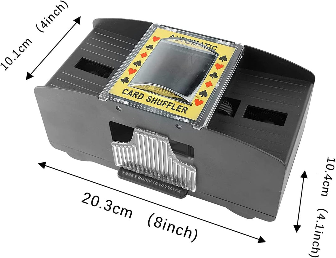 Kartenmischer 2 Deck，Automatischer Mischgerät zum Mischen von Karten, Kartenmischmaschine, batterieb