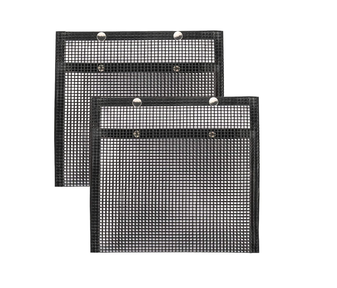 2pcs 8.6x10.6 Zoll Grill Mesh Bag, Antihaft-Backbeutel Grillen Backen Hochtemperaturbeständig, Wiede