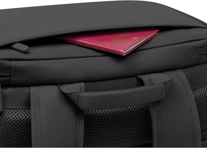 OAK25 Reflektierender Rucksack Damen &amp; Herren Schwarz - LumoSense Box Pack, Schwarz