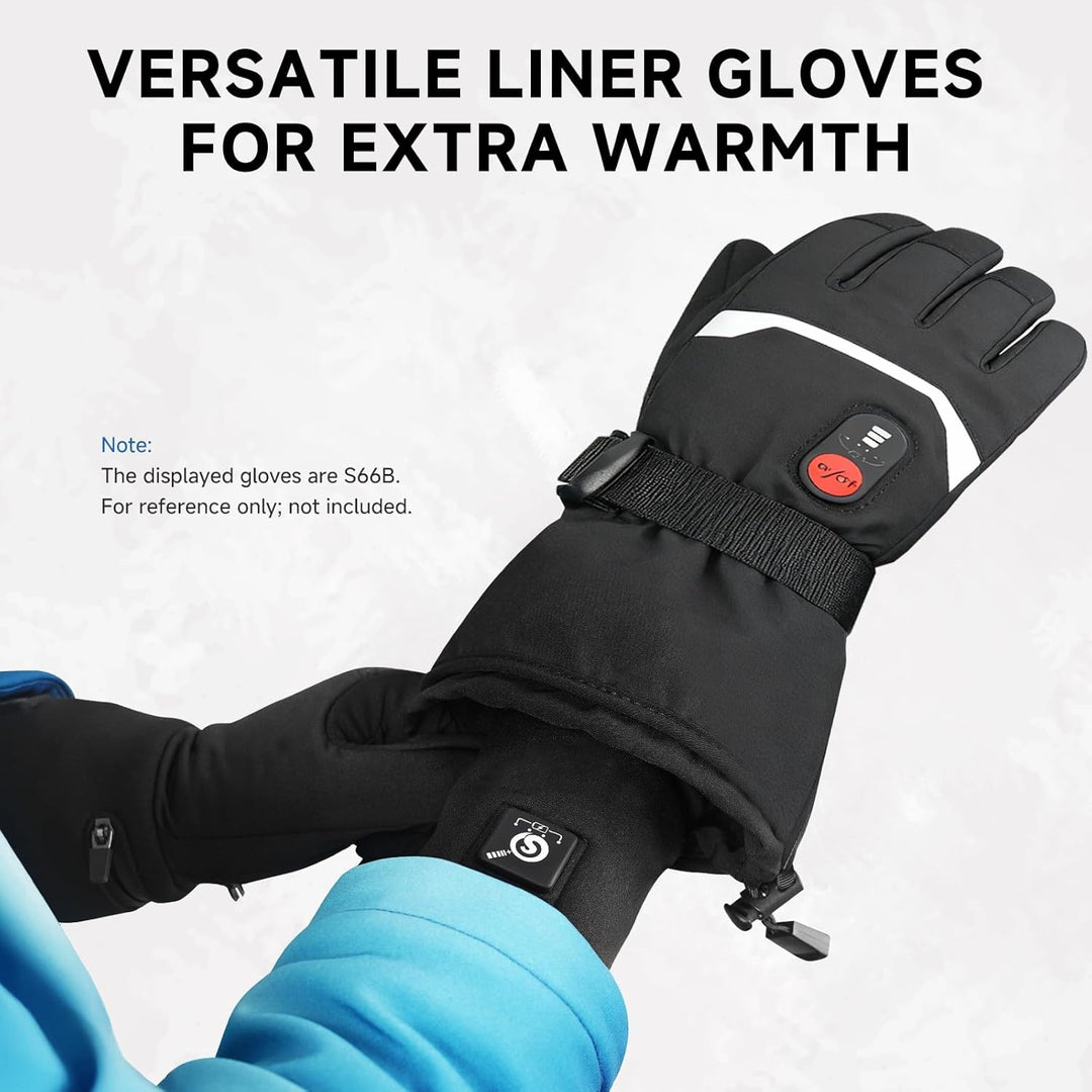 day wolf Beheizbare Handschuhe, Winterarbeitshandschuhe für Männer und Frauen 7,4 V 2200 MAH Motorra