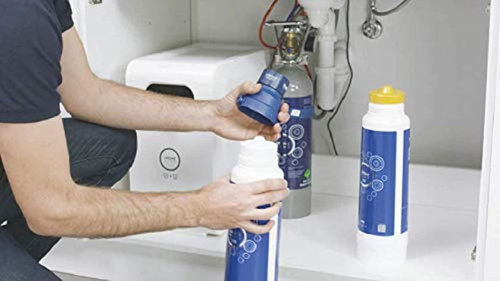 GROHE Blue - BWT Austauschfilter (M-Size, Kapazität 1500 l bei 20° dKH, 5-Phasen-Filter), 40430001 1