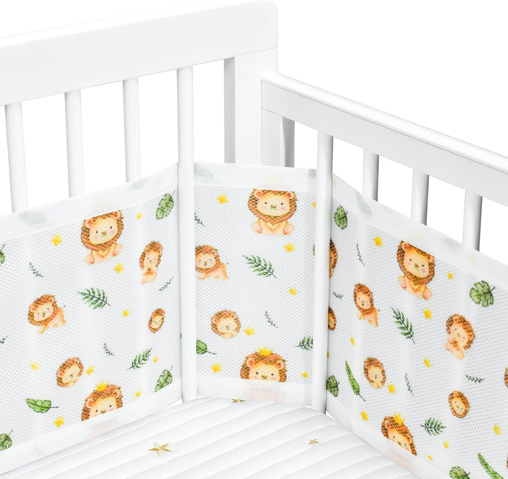 Verstellbarer Baby-Netzbettgitter – abnehmbar, waschbar, tragbar 3D-atmungsaktiver, stossfester Schu