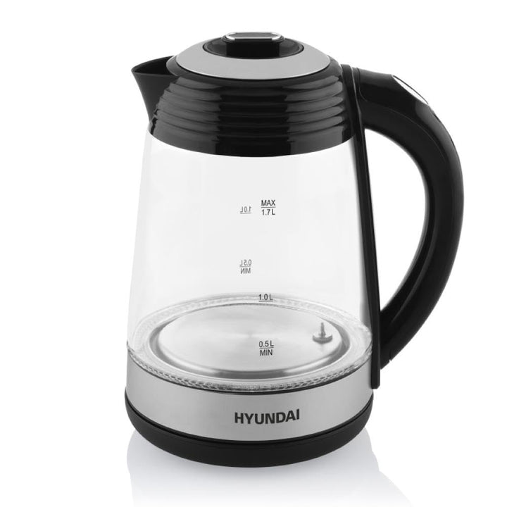 HYUNDAI VK 780 Glas Wasserkocher mit 7 Temperatureinstellungen I 40-100°C I LED Beleuchtung I Warmha