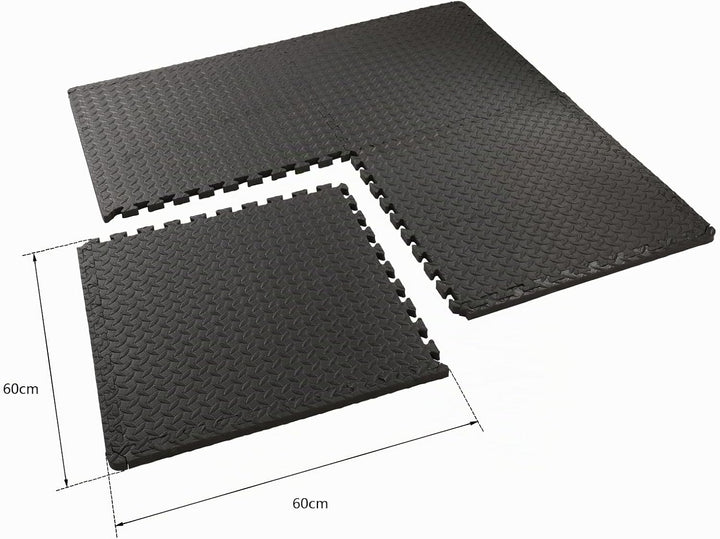 LEADZM 18-72 Bodenschutzmatte Set, Schutzmatten, 60 x 60 x 1 cm, EVA Turnmatten, Gymnastikmatten, Pu
