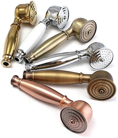 Retro Kupfer Handheld Shower Head Handbrause Brausekopf Duschkopf Silber, Silber
