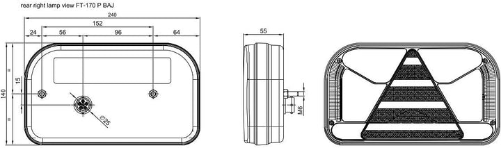 Ml 2x LED Rückleuchte 5 Funktion mit 4 m 13-pol. Kabelbaum LKW PKW Anhänger Trailer