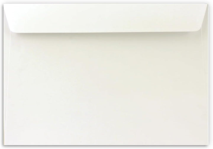 300x Briefumschläge DIN C5 Naturweiss (Weiss) - 16,2 x 22,9 cm - Haftklebung - Edle Kuverts für gros