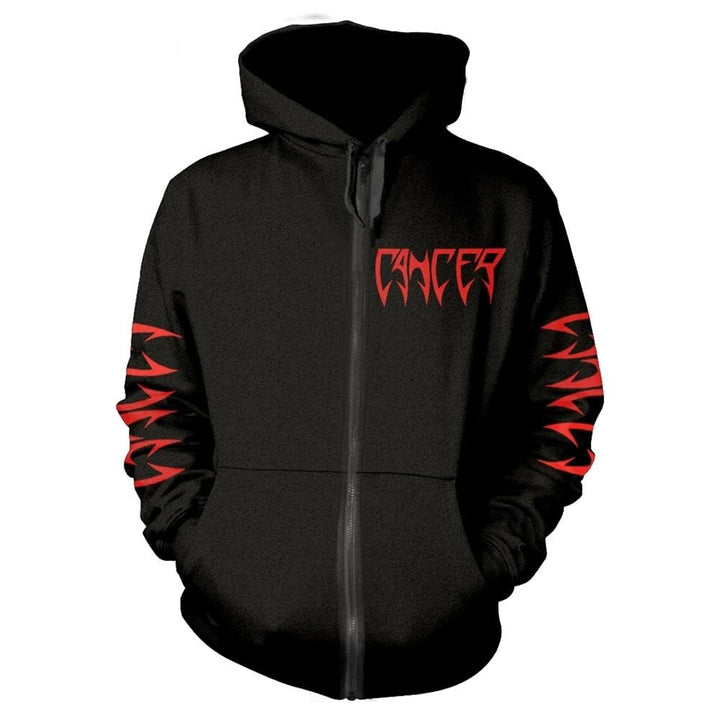 CANCER Death Shall Rise (Black) Zip-Hood/Kapuzenjacke S