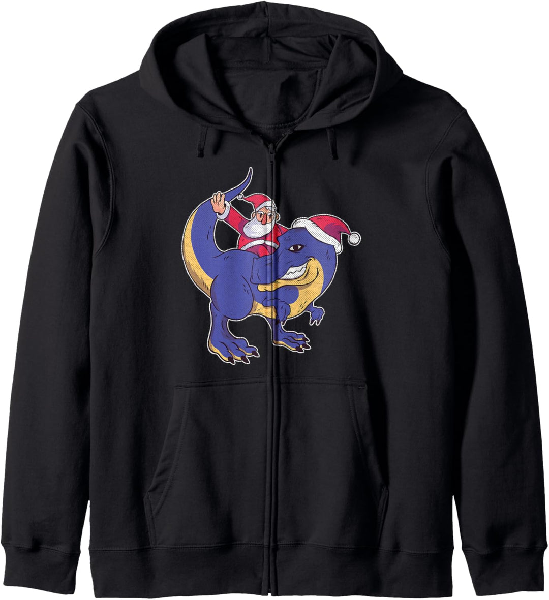 Santa Rex Weihnachten T-Rex Kapuzenjacke