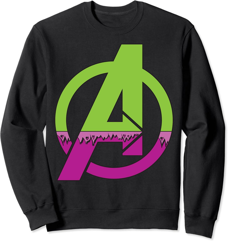 Marvel Avengers Hulk Costume Fill Logo Sweatshirt