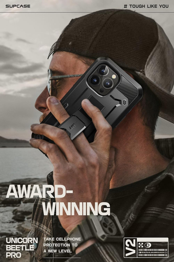 SupCase Outdoor Hülle für iPhone 15 Pro Max (6.7") Handyhülle 360 Grad Case Bumper Schutzhülle Cover