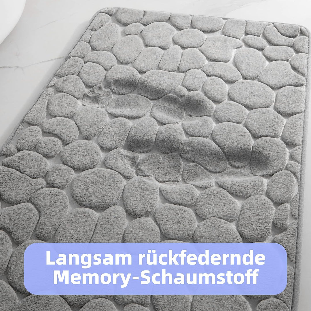 chakme Badematte Memoryschaum Badteppich Memory Foam Duschvorleger Saugfähige Badvorleger Badezimmer