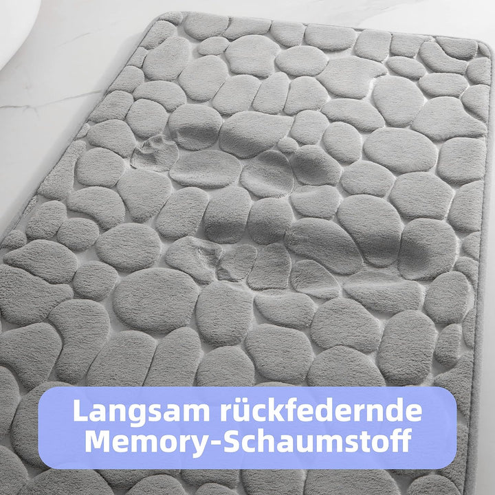 chakme Badematte Memoryschaum Badteppich Memory Foam Duschvorleger Saugfähige Badvorleger Badezimmer