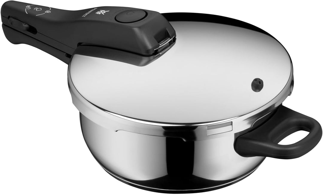 WMF Perfect One Pot Schnellkochtopf Induktion 3l, Dampfkochtopf, grosses Kochsignal, 2 Kochstufen, a