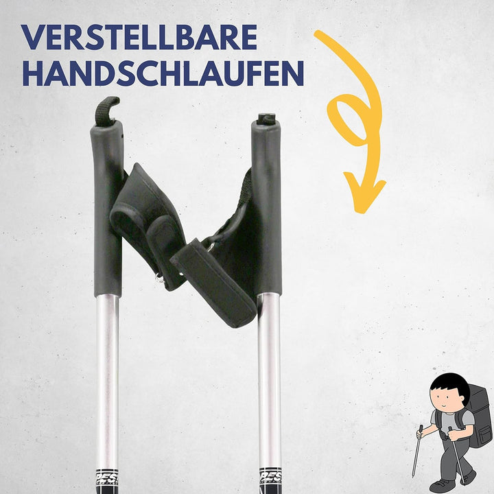 Best Sporting Nordic Walking Stöcke Damen und Herren I verstellbar 84 bis 140 cm I Treckingstöcke au