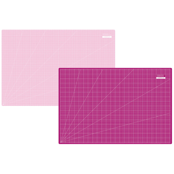 SEMPLIX Schneidematte A0 selbstheilend 120 x 80 cm Patchwork Basteln (Beere-Rosa), Beere-rosa