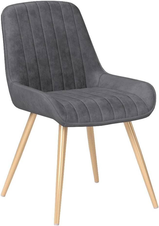 Lestarain 2 Stücke Esszimmerstuhl, Retro Küchenstuhl Wohnzimmerstuhl Sitzfläche Aus Samt Retrostuhl