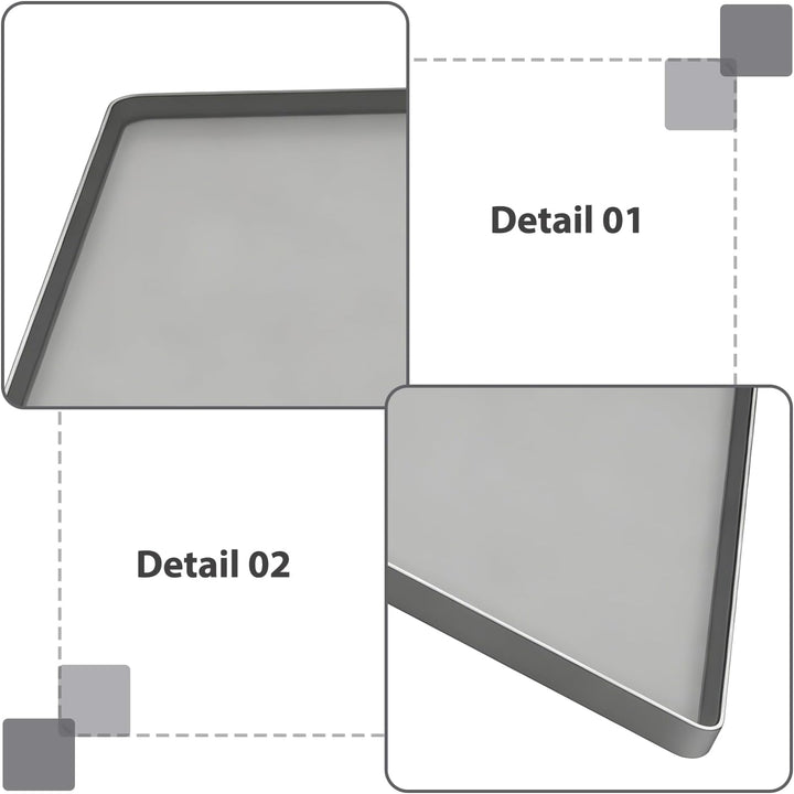 60×60CM Kühlschrankmatte Silikon: Rutschfeste Bodenmatte Kühlschrank, Praktischer Bodenschutz, Boden
