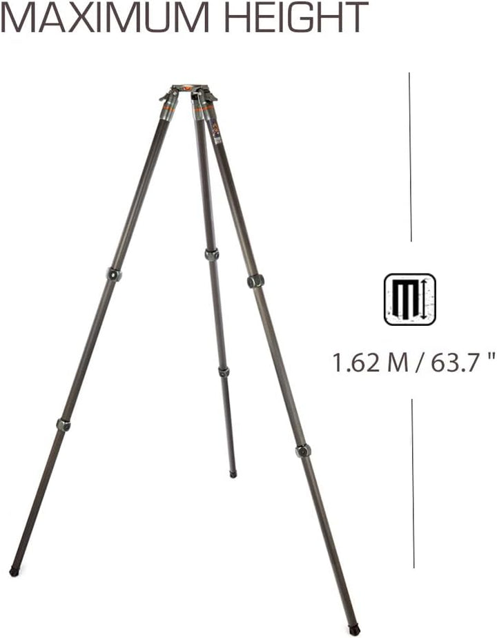 3 Legged Thing Legends Tommy Stativ aus Carbon – Verstellbares Kamerastativ mit 3 Segmenten und 3 ab