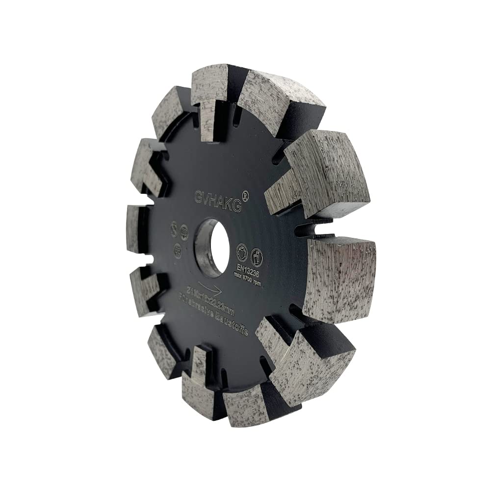 GVHAKG Diamant Frässcheibe/Räumscheibe130mm，Diamant Fräser für Estrich，Asphalt， Abrasive Böden，Premi