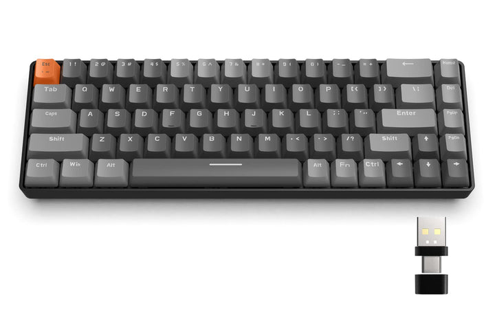 YINDIAO K68 60% Kabellose Mechanische Gaming Tastatur,Bluetooth 5.0/2,4 GHz,Kompakte 68 Tasten Mini