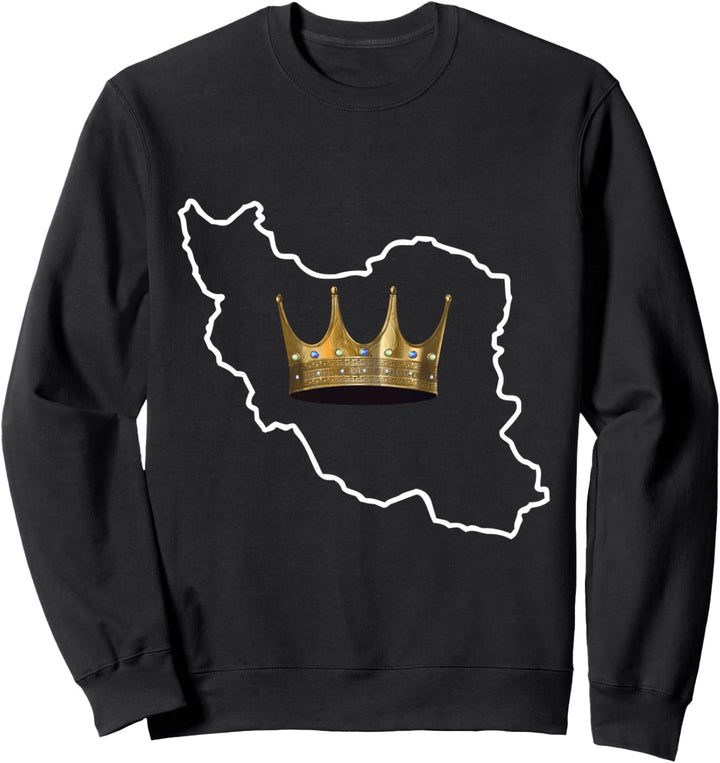 Iran-Symbol Karte Shah Krone | persischer iranischer freier Iran Sweatshirt