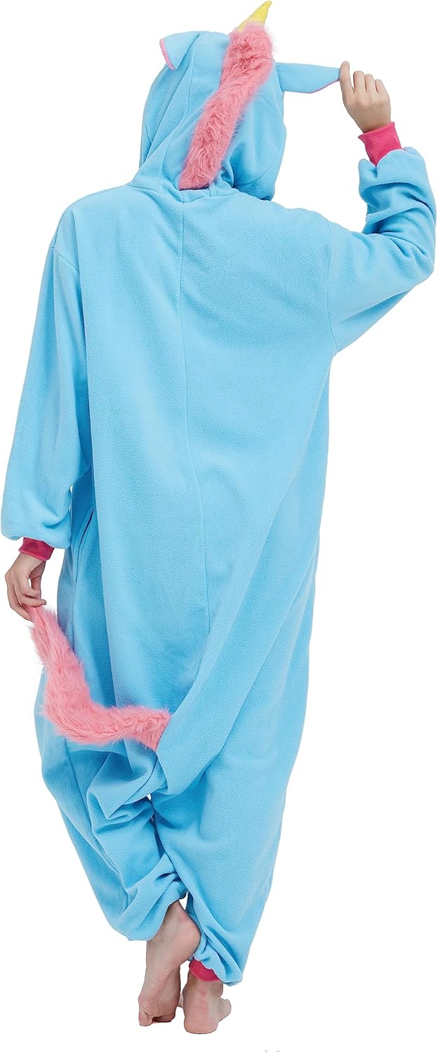 SimZoo Unisex Pyjamas Onesies Tiere Kostüm Cosplay Erwachsene Karneval Nachtwäsche Halloween Schlafa