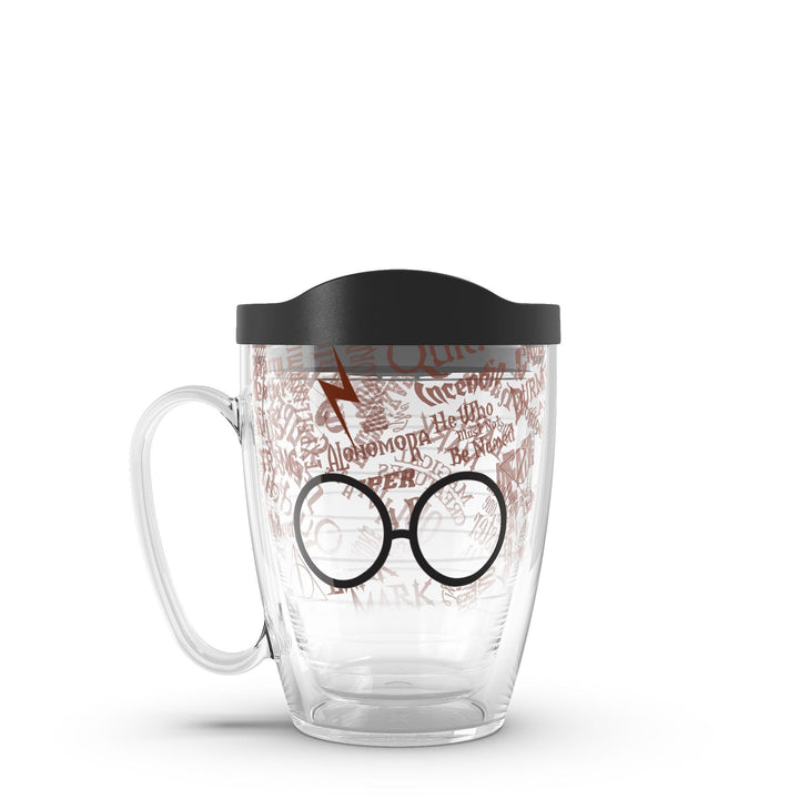 Tervis Doppelwandiger Harry-Potter-Becher mit Gläsern und Narben, hergestellt in den USA, hält Geträ