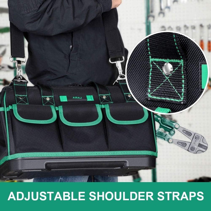 AIRAJ 18 Zoll Werkzeugtasche,Wasserdichte Werkzeugtaschen,Adjustable shoulder strap,thickened plasti