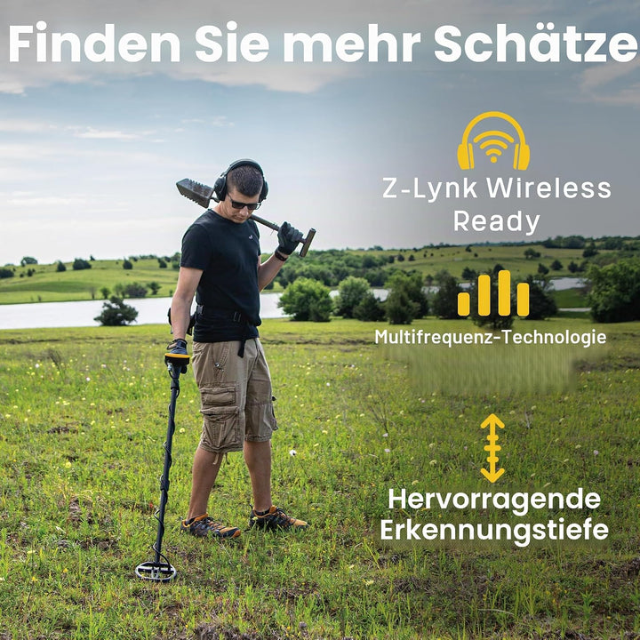 Garrett ACE APEX-Detektor mit 6 x 11 DD Viper-Suchspule, Z-Lynk-Kopfhörer, Pro-Pointer bei Z-Lynk un