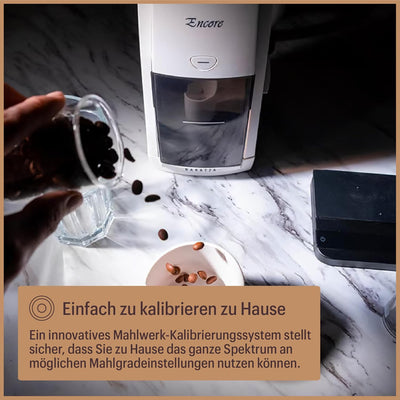 Baratza - Encore 230V Kaffeemühle - Elektrische Kaffeemühle mit Mahlwerk, Weiss, Weiss