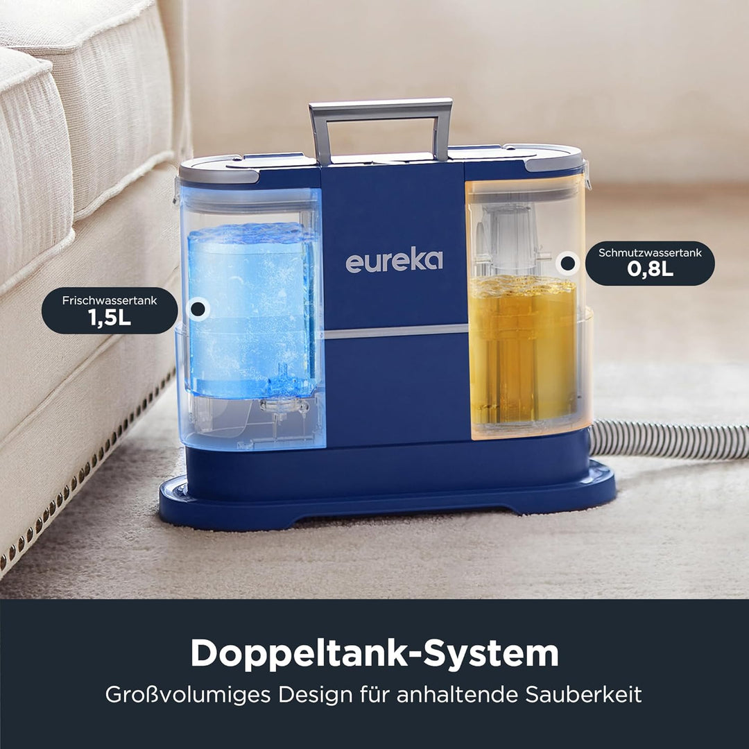 Eureka NEY100 Waschsauger, Teppichreiniger, Polsterreiniger | für Sofa, Vorleger, Polster, Auto | Na