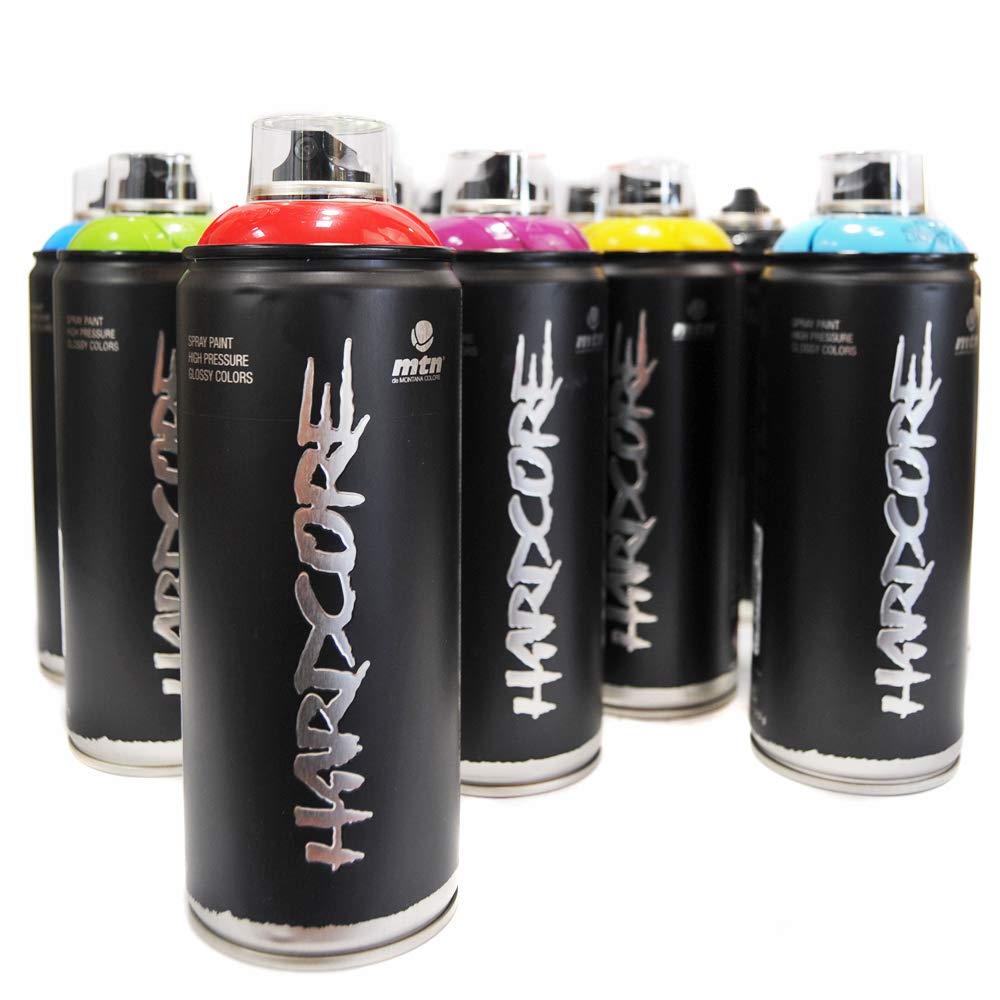 MTN Hardcore Sprühfarbe, 400 ml, beliebte Farben, 12
