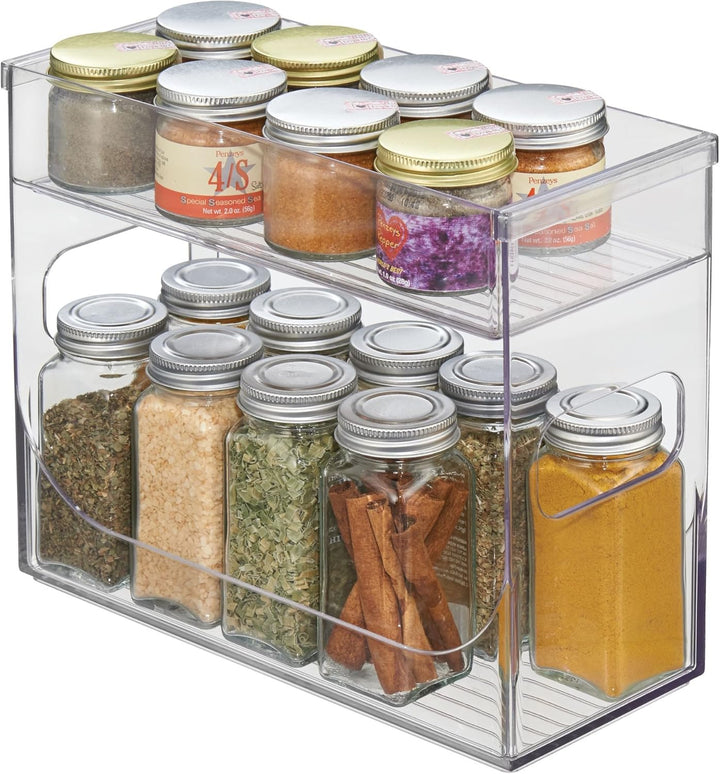 iDesign 68530EU Schrank-Boxen Gewürzregal, 25,75 cm x 11,75 cm x 21,75 cm, durchsichtig, 25,75 cm x