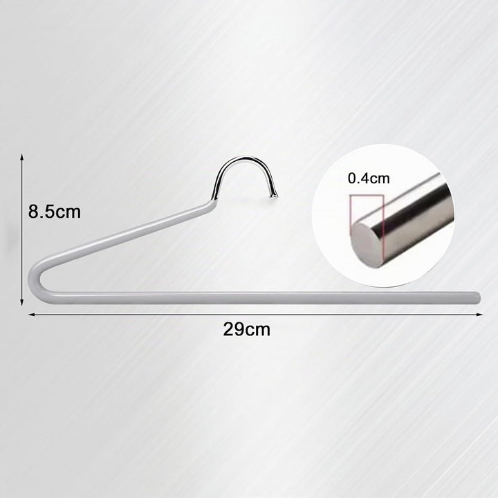 Hosenbügel Metall 20er Set, Platzsparend für Kleiderschrank 29cm Grau 29cm, Grau 29cm