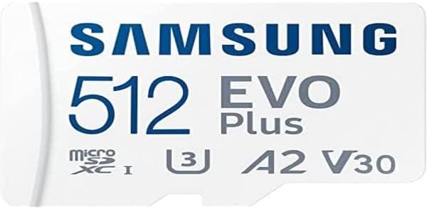 512GB Samsung EVO Plus MicroSDXC 130MB/s +Adapter