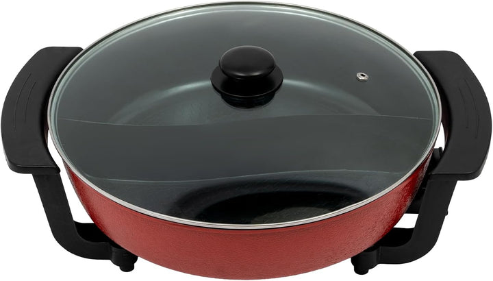 Hot Pot Elektrisch Doppelseitig Elektrischer Kochtopf 6L - Hot Pot Mit Teiler, 1360W Chinesischer Ho