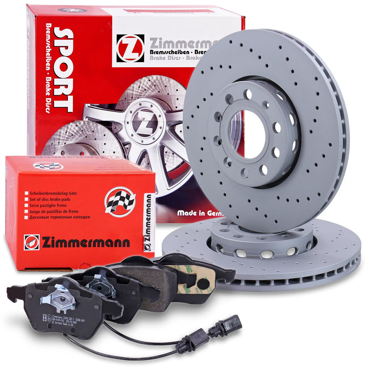 ZIMMERMANN Bremsenset Vorderachse inkl. Bremsscheiben Belüftet Ø 288 mm + Bremsbeläge vorne